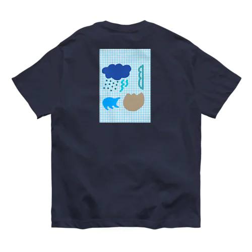 ブルースクリーン オーガニックコットンTシャツ