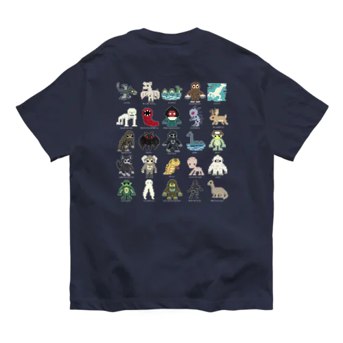 【バックプリント】 ドットUMA図鑑 Organic Cotton T-Shirt