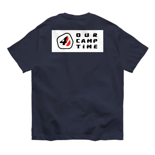 OUR CAMP TIME デザイン オーガニックコットンTシャツ