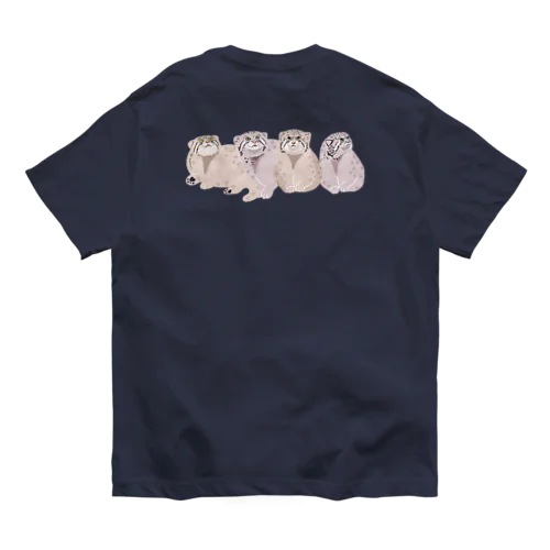 寄り添う　マヌルネコ　たち Organic Cotton T-Shirt