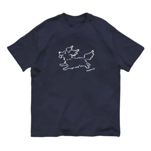 Hanemimi犬　(白黒) Organic Cotton T-Shirt