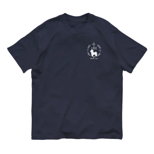 ilove-ピジョンフリーゼ　ホワイト Organic Cotton T-Shirt