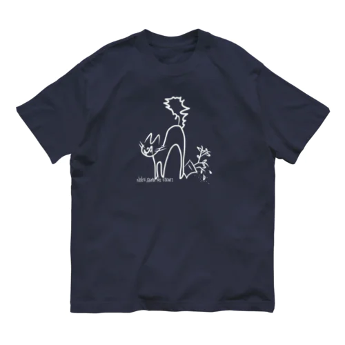 ねこさまのおいかり（白猫） Organic Cotton T-Shirt