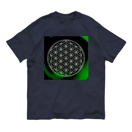 💚♾麻の葉♾模様💚 オーガニックコットンTシャツ
