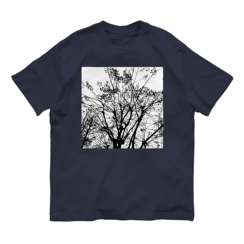 春を待つ(モノクロ) Organic Cotton T-Shirt