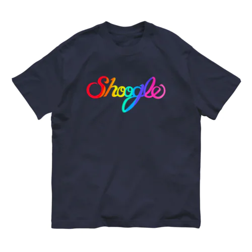 Shoogle(シューグル・週グル・週刊少年グルメ)ロゴ レインボー Organic Cotton T-Shirt