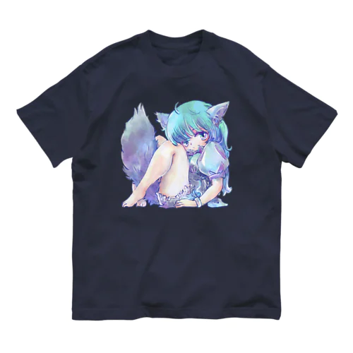 けもみみ&けもしっぽっ子 オーガニックコットンTシャツ