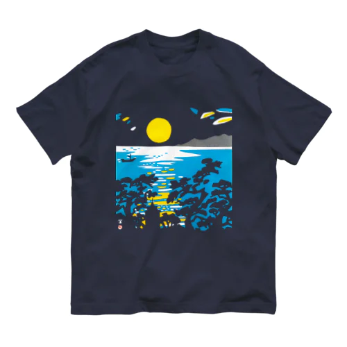 満月 オーガニックコットンTシャツ