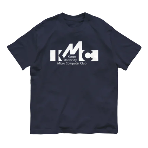 KMC 京大マイコンクラブ(白ロゴ) オーガニックコットンTシャツ