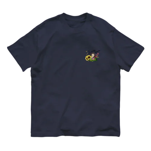 お花畑のママン オーガニックコットンTシャツ