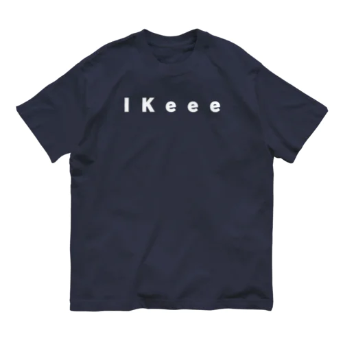 IKeee BIGロゴtシャツ オーガニックコットンTシャツ