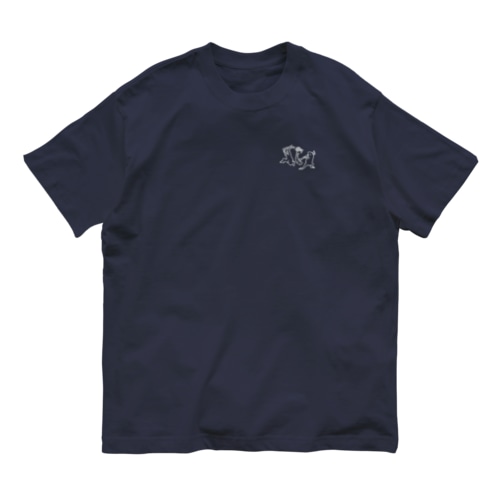 [ワンポイント]【ぎがといっしょ】《白線》 Organic Cotton T-Shirt