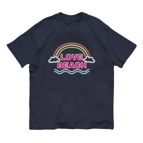 LOVE BEACH オーガニックコットンTシャツ