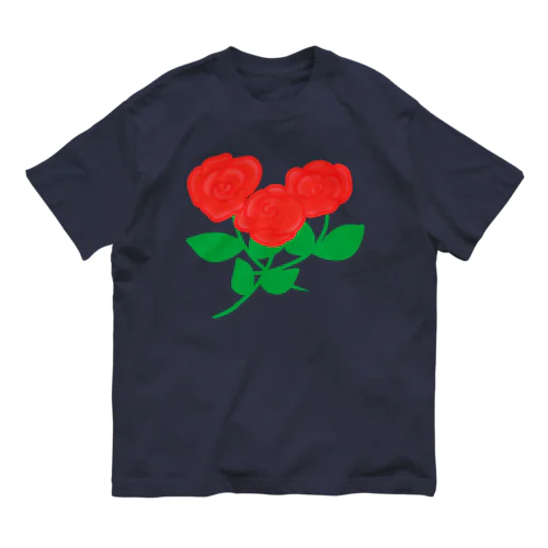 深紅の薔薇① Organic Cotton T-Shirt