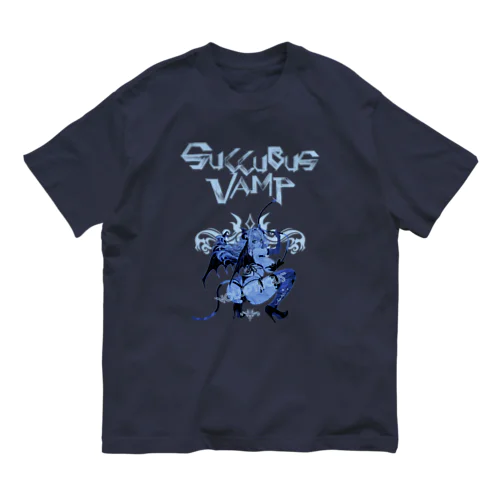 SUCCUBUS VAMP 0614 小悪魔 ヴォラプチュアス ブルー Organic Cotton T-Shirt