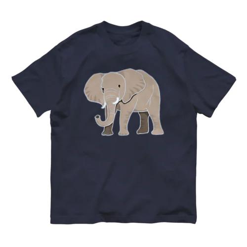 アフリカゾウさん Organic Cotton T-Shirt