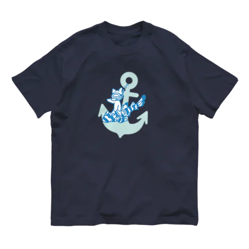 ネコザメとネコの海遊び Organic Cotton T-Shirt