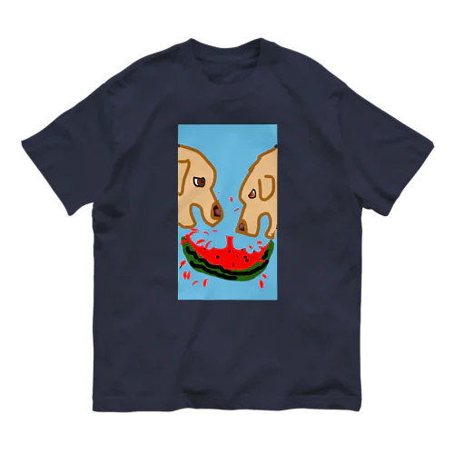 スイカまつり　イエローバージョン Organic Cotton T-Shirt
