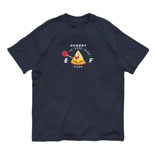 腹ペコゲージ　ピザ　B*M オーガニックコットンTシャツ