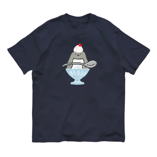 アデリーペンギン/かき氷 オーガニックコットンTシャツ