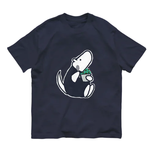 チョコミントアイス オーガニックコットンTシャツ