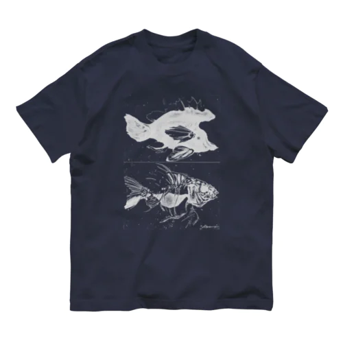 thinking about fish 1 オーガニックコットンTシャツ