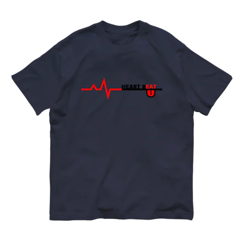 HEART BEAT オーガニックコットンTシャツ