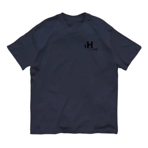 1.hydrogen(黒/表のみ) オーガニックコットンTシャツ