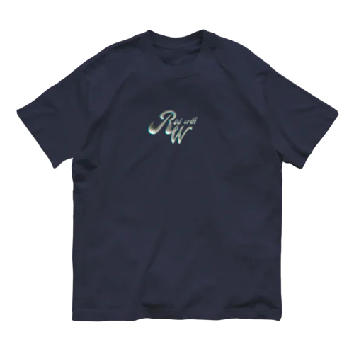 resworth LOGO エンボイスシルバーversion オーガニックコットンTシャツ