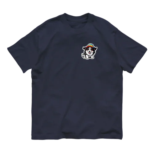 お帽子のボーダーコリー7 Organic Cotton T-Shirt