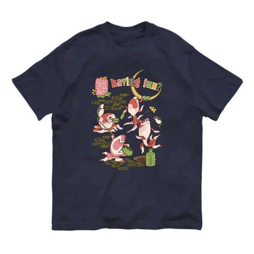 g​o​l​d​f​i​s​h​ ​p​a​r​t​y オーガニックコットンTシャツ