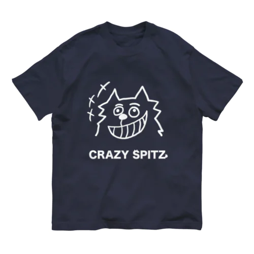 CRAZY SPITZ「HA HA HA」ver.white オーガニックコットンTシャツ