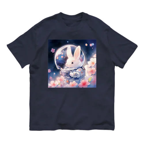 うさぎの宇宙飛行｡.:*･ﾟ Organic Cotton T-Shirt