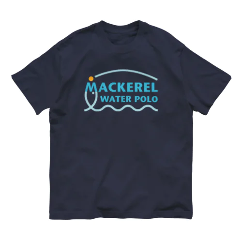 MACKEREL（メインロゴカラー）片面プリント オーガニックコットンTシャツ