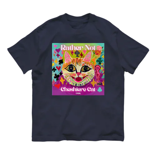 チェシャーキャット オーガニックコットンTシャツ