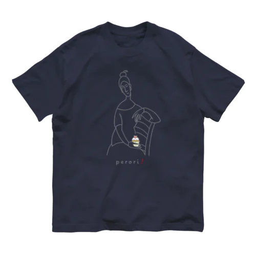 名画 × スイーツ（モディリアーニ） オーガニックコットンTシャツ