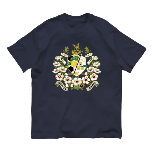 『マヌカの花とミツバチ』 オーガニックコットンTシャツ