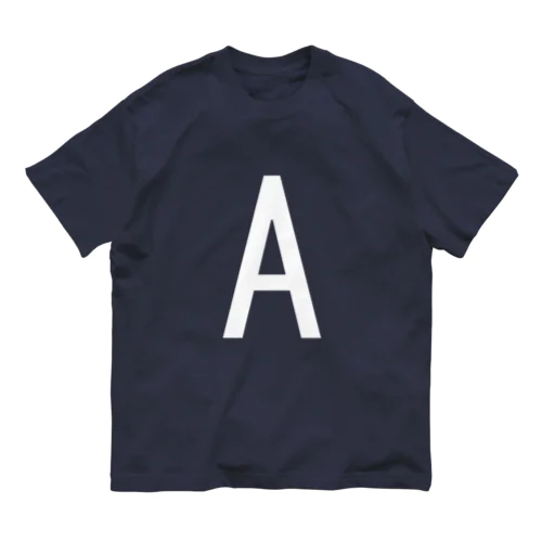 A　イニシャル Organic Cotton T-Shirt