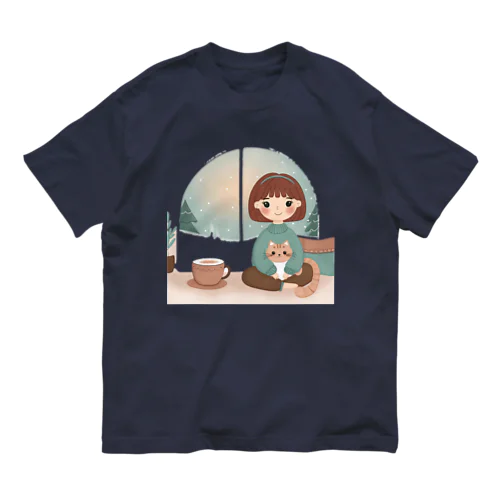 猫とわたし。 Organic Cotton T-Shirt