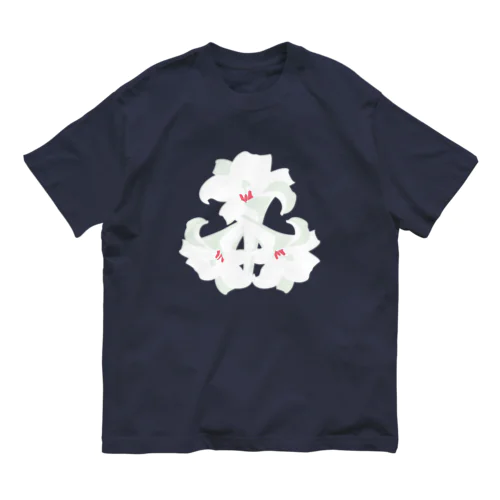 鉄砲百合 Organic Cotton T-Shirt