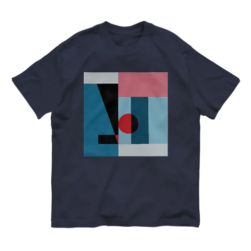 Geometric Letter series - Berry Mint 'H' オーガニックコットンTシャツ