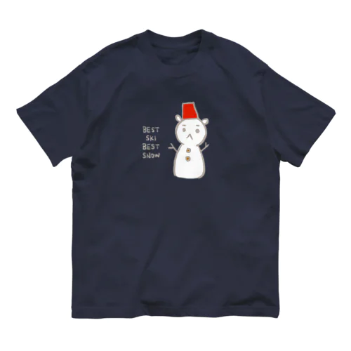 BEST SKI BEST SNOW オーガニックコットンTシャツ