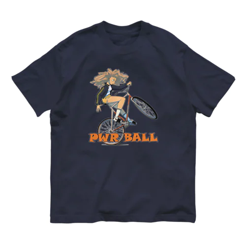 "PWR BALL" オーガニックコットンTシャツ