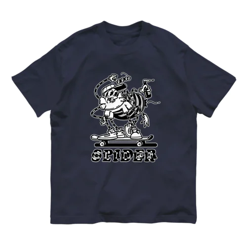 "SPIDER SLIDER" オーガニックコットンTシャツ