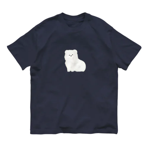 【小林愛香さん 着用】ふわふわ　ポメラニアン オーガニックコットンTシャツ