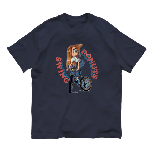 "DONUTS SWING" オーガニックコットンTシャツ