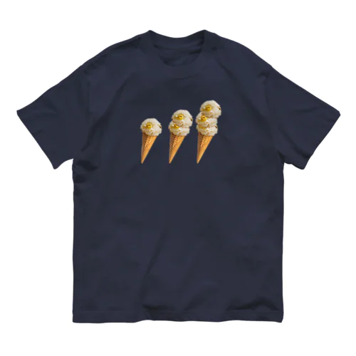 栗ご飯（アイスクリーム） オーガニックコットンTシャツ