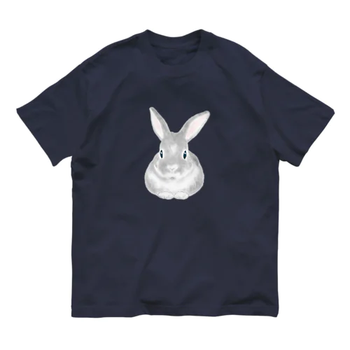 シンプルなうさぎのモック　彩色ver. Organic Cotton T-Shirt