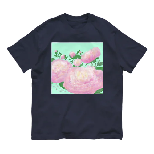 《 💞Happy Peony💕 》 オーガニックコットンTシャツ