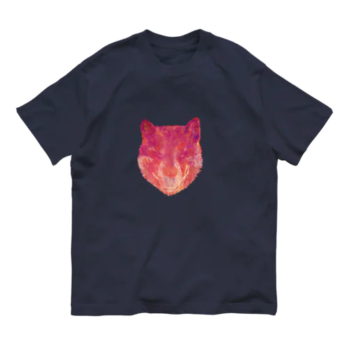 オオカミ犬　（動物） Organic Cotton T-Shirt